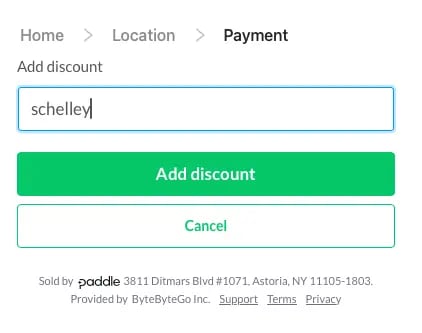 Add coupon code schelley